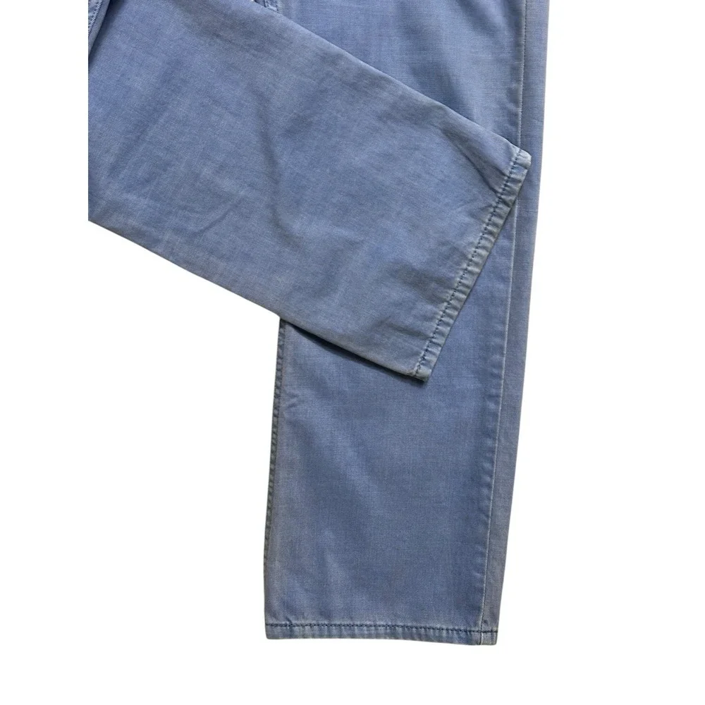 LEVI‎ 514 MEN JEANS W38 L31 CORNFLOWER BLUE BRUSHED COTTON